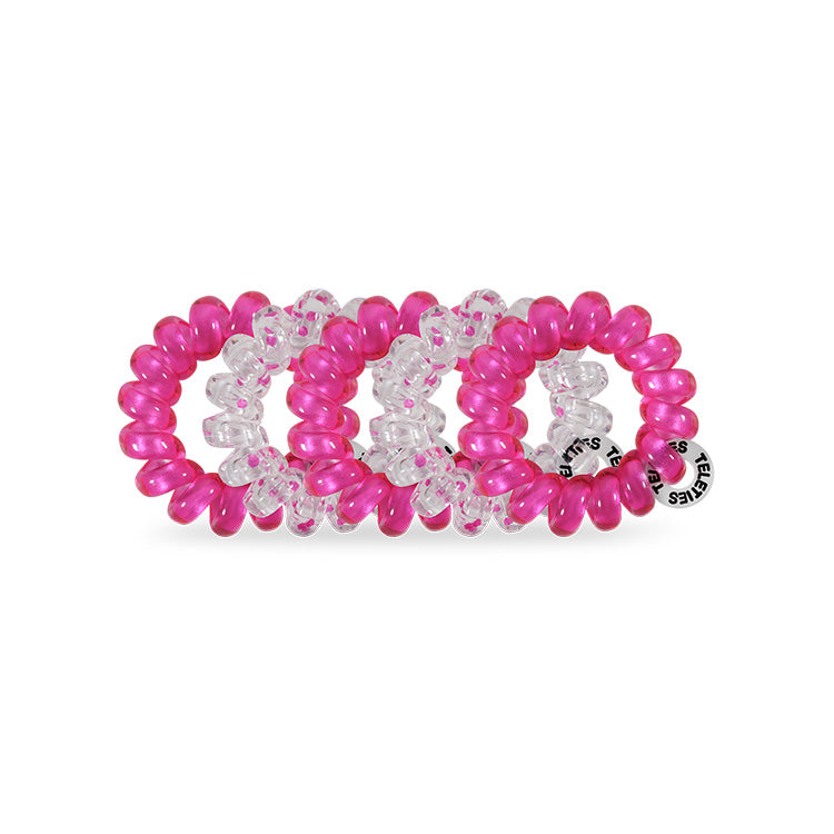 Teleties Hair Ties Tiny Flirt Alert- 5 Pack