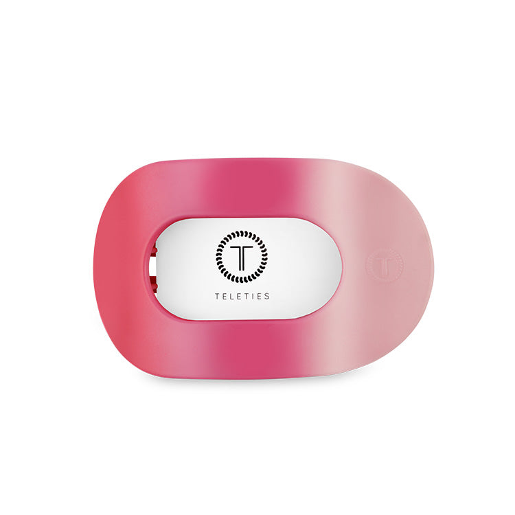 Teleties Flat Clip Round Medium - Kiss & Tell