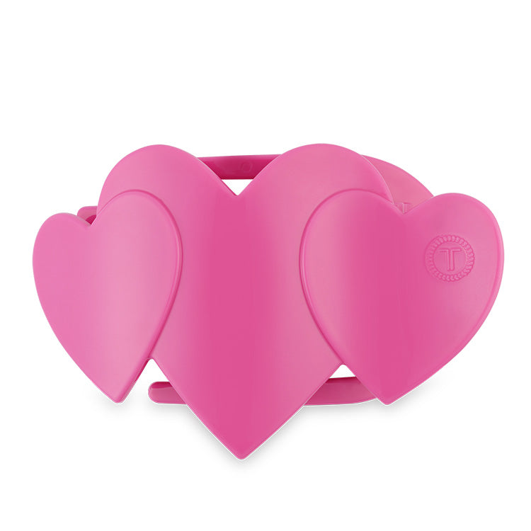 Teleties Flat Heart to Heart Large Clip - Pink