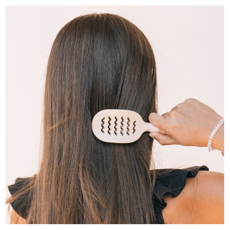 Teleties Mini Vented Hair Brush - Tan
