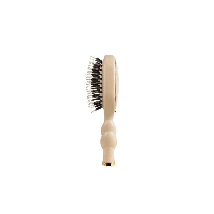 Teleties Mini Boar Bristle Hair Brush - Tan