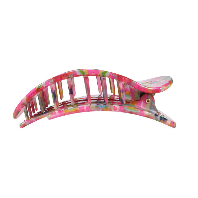 Teleties x Laura Park Flat Fuschia Dream Hair Clip Large