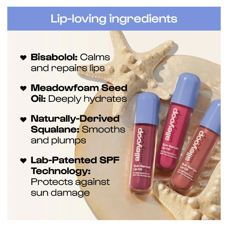 Alleyoop Sun Serum Lip Oil Broad Spectrum SPF 40 - Daylight