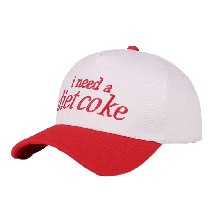 Two Tone Canvas Hat Diet Coke - Red
