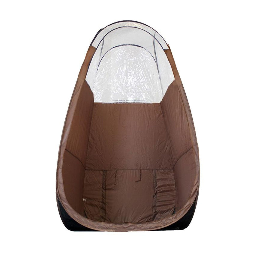 Portable Pop Up Sunless Tent Brown