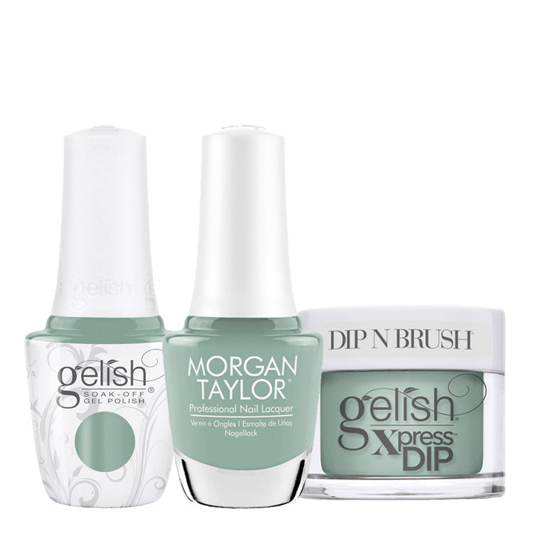 Gelish Morgan Taylor Trio Prism Blooms - Mint for Me