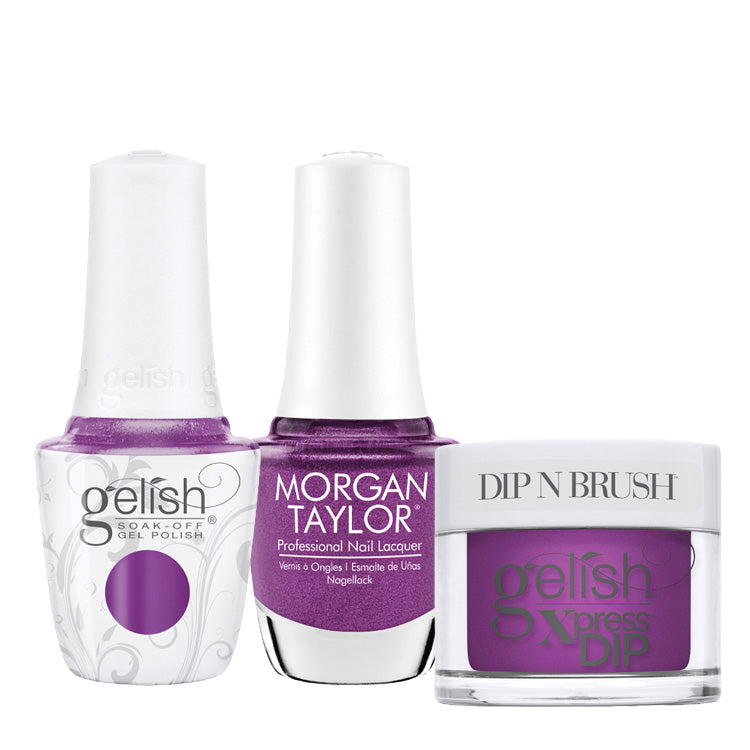 Gelish Morgan Taylor Trio Prism Blooms - Berrylicious Bliss
