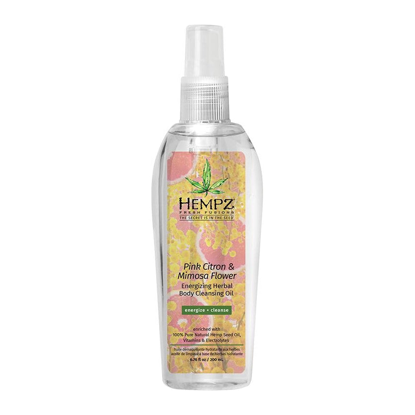 Aceite limpiador de flores de cidra rosa y mimosa Hempz Fresh Fusions