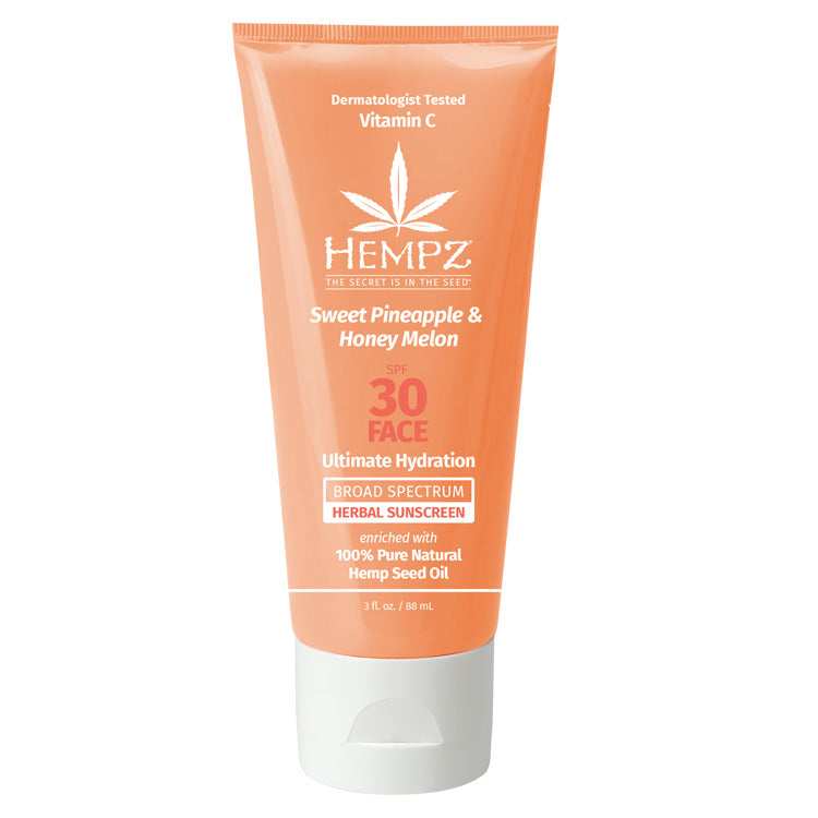 Hempz Sweet Pineapple & Honey Melon Facial Sunscreen SPF 30 3 oz.