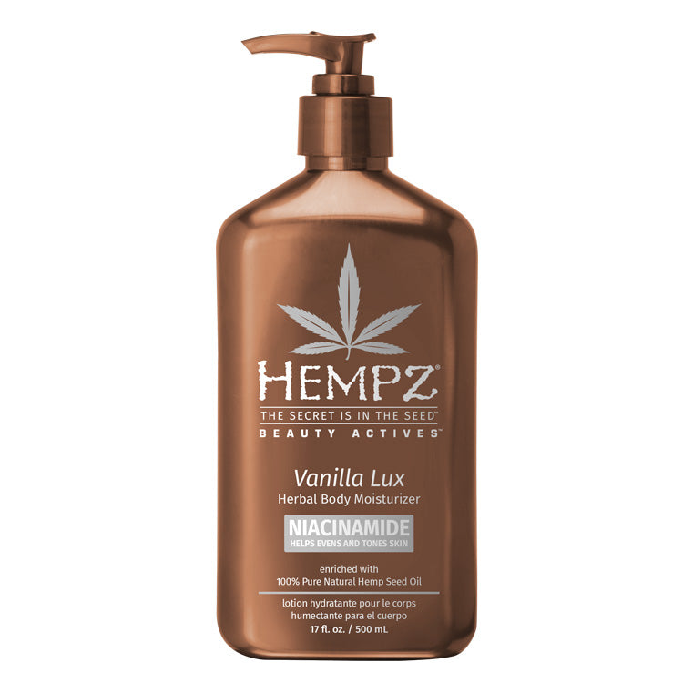 Hempz Vanilla Lux Herbal Body Moisturizer 17 oz.