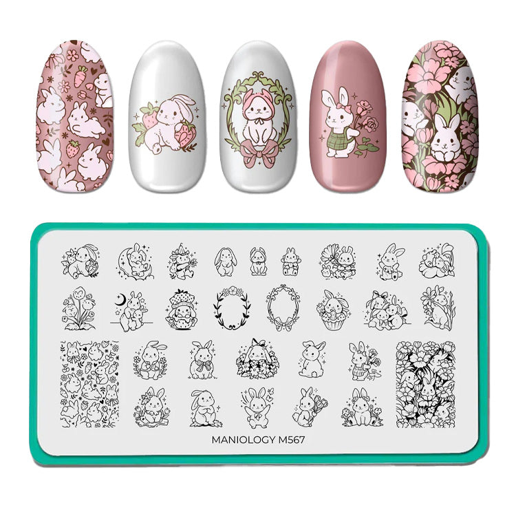 Maniology Hunny Buns - Nail Stamping Plate