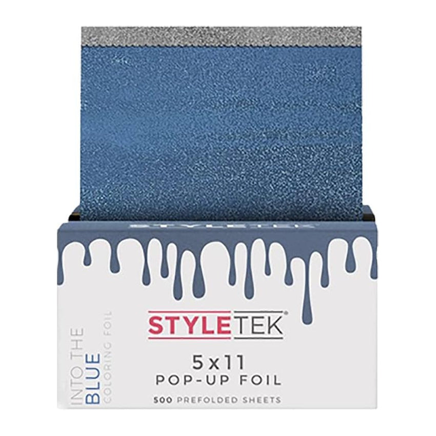 StyleTek 5x11 hojas de papel de aluminio emergentes en el azul