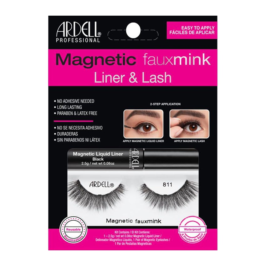 Ardell Magnetic Faux Mink Lash & Liner Kit #811 Ardell