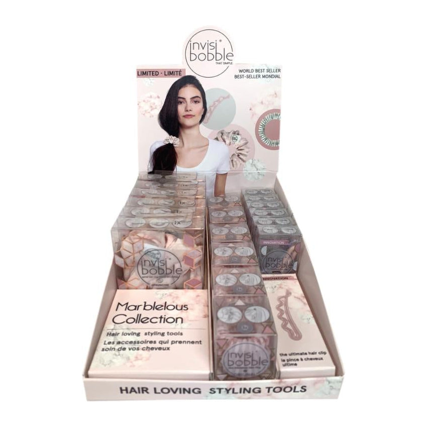 Chic Invisibobble Marbelous Display: Pinkerbell, Sprunchie My Precious, Waver I Lava You.