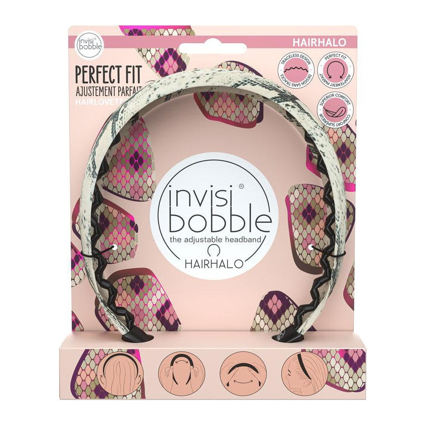 Adjustable Invisibobble Hairhalo headband for all-day comfort with a touch of sparkle. Effortless style!