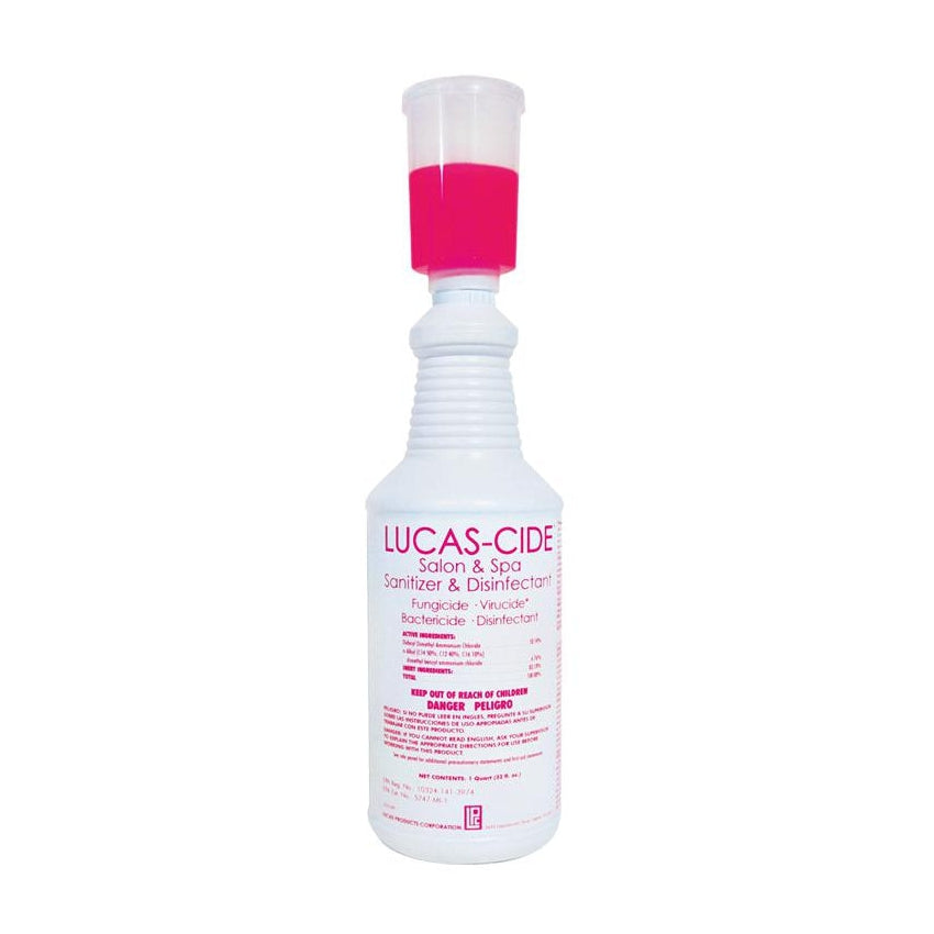 Lucas Products Lucas-Cide Tapa medidora para botella de cuarto de galón