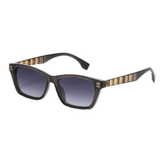 Giselle Stripped Sunglasses - Assorted Color - PinkPro Beauty Supply