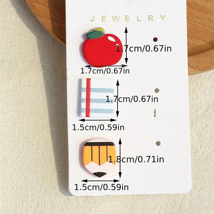 Teacher Theme Stud Earrings