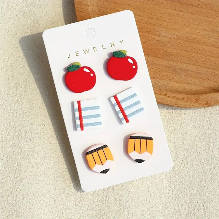 Teacher Theme Stud Earrings