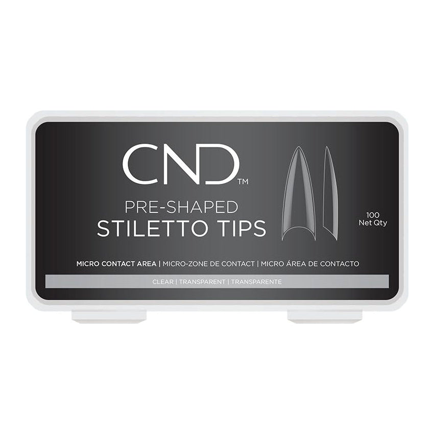 CND Stiletto Pre-Shaped Tips 100 Count