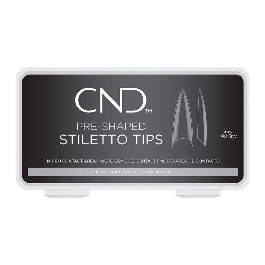 CND Stiletto puntas preformadas 360 unidades