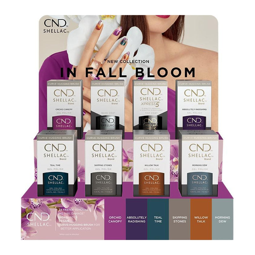 CND Shellac In Fall Bloom Colección Pop Display