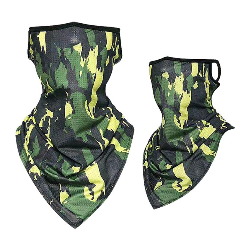 Face Mask Breathable Neck Cover Camo Print