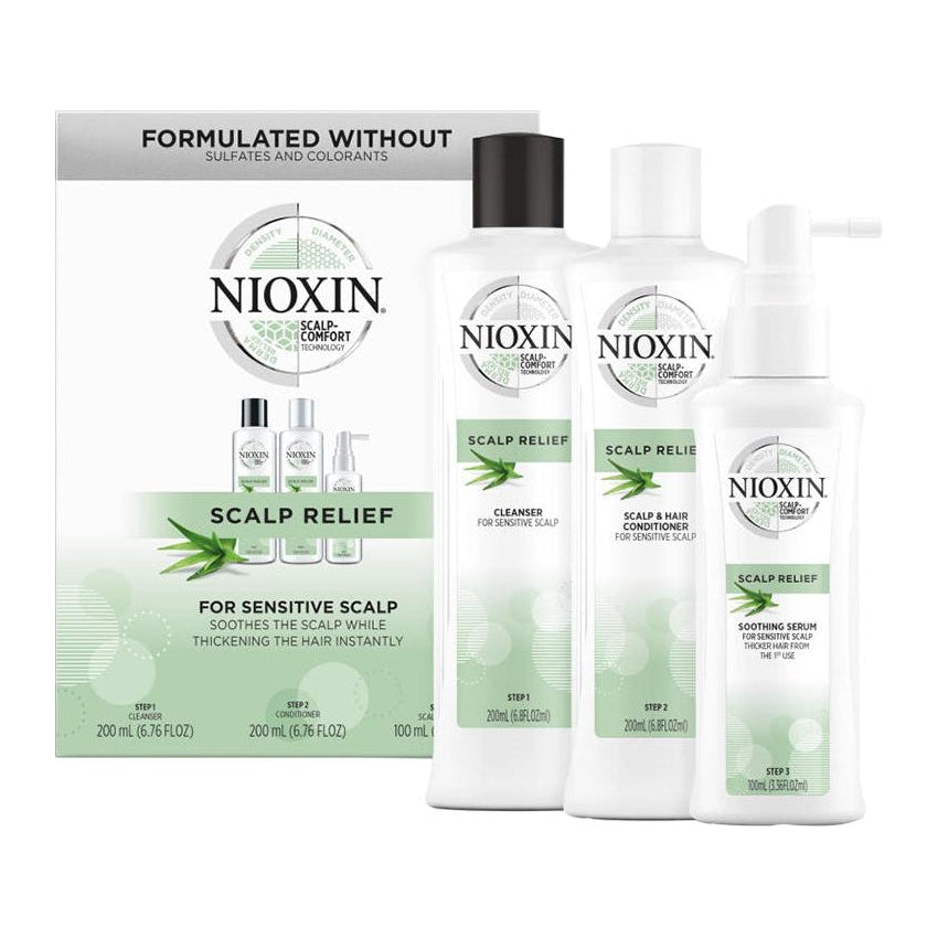 Kit de sistema de alivio del cuero cabelludo Nioxin