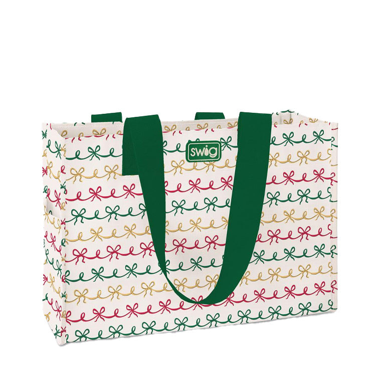 Swig Life Reusable Bag Large Christmas Bows