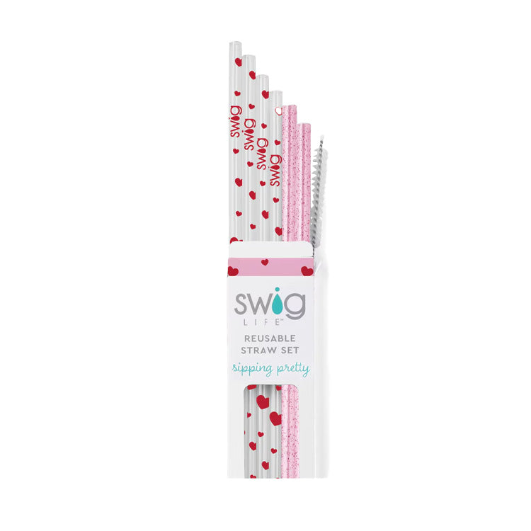 Swig Life Sweethearts Reusable Straw Set