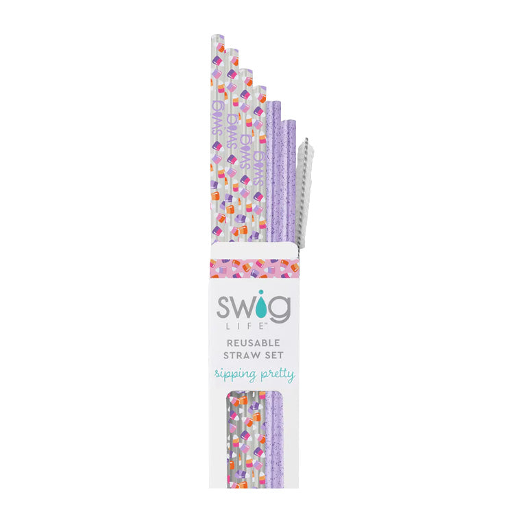 Swig Life Reusable Straw Set Candy Corn