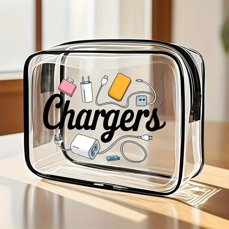 Clear Travel Pouch for Chargers & Cables