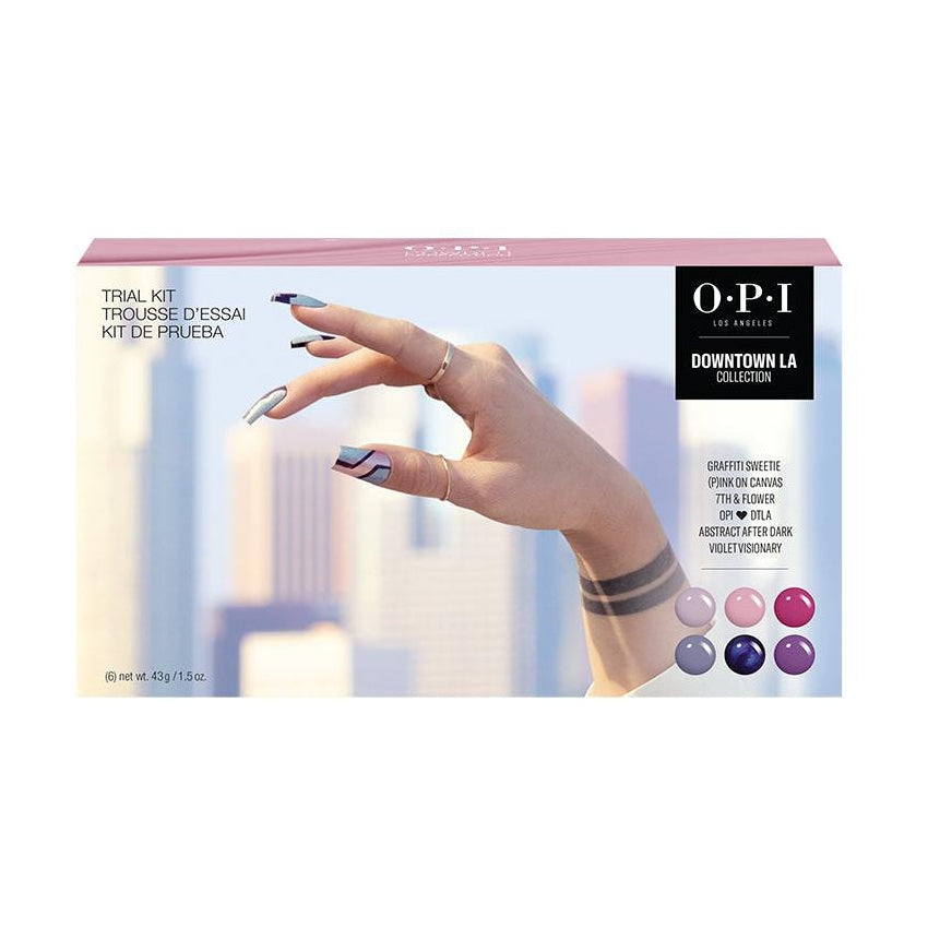 Paquete de prueba de 6 piezas de OPI Powder Perfection Downtown LA Collection