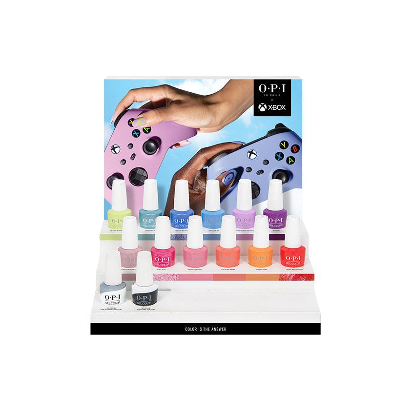 OPI GelColor Xbox Collection 14 Piece Chipboard Counter Display