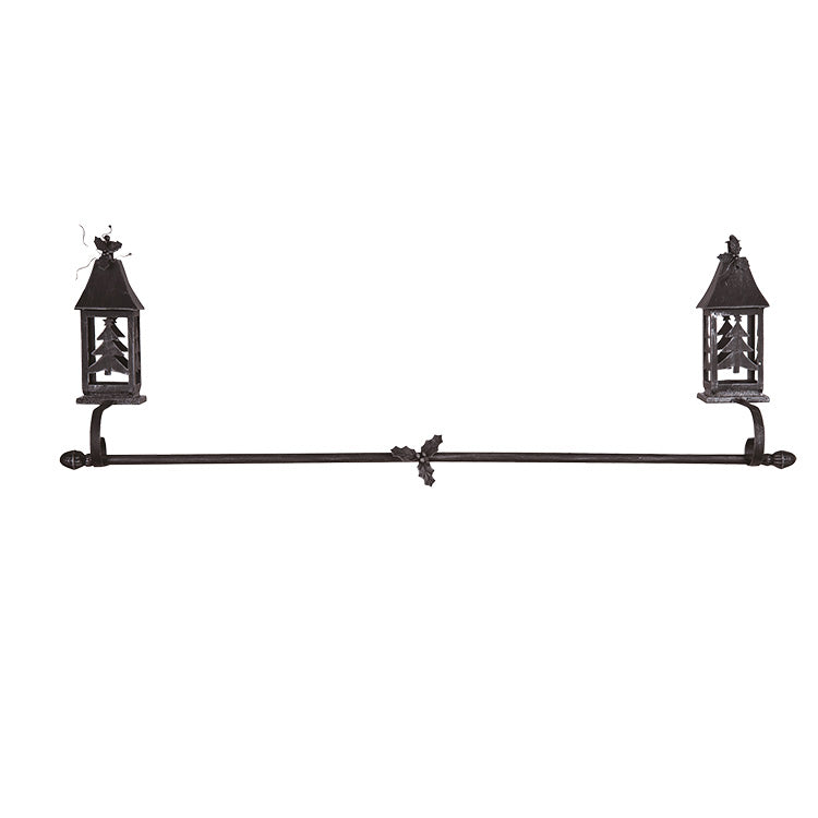 Gift Stocking Holder Metal Lantern