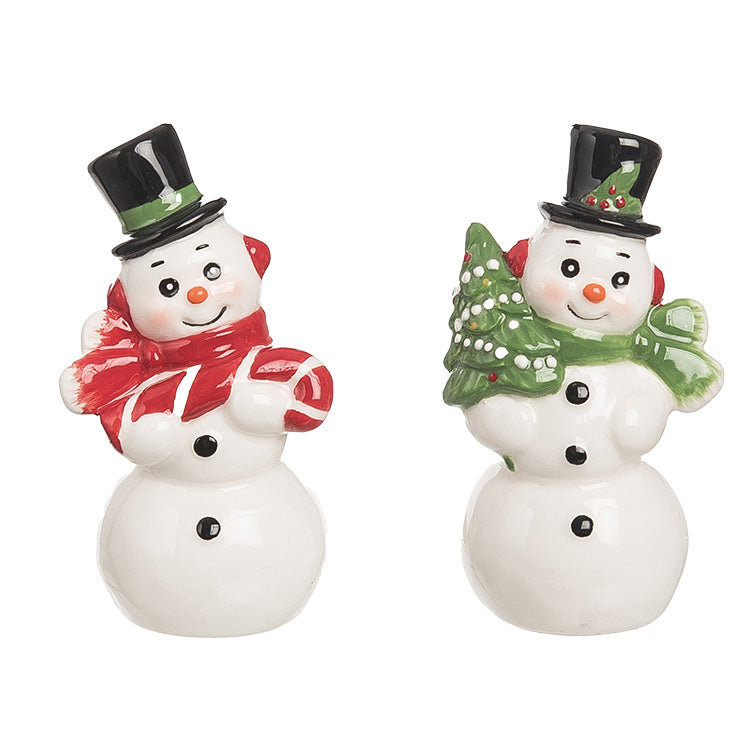 Gift Retro Snowman Salt/Pepper Shakers