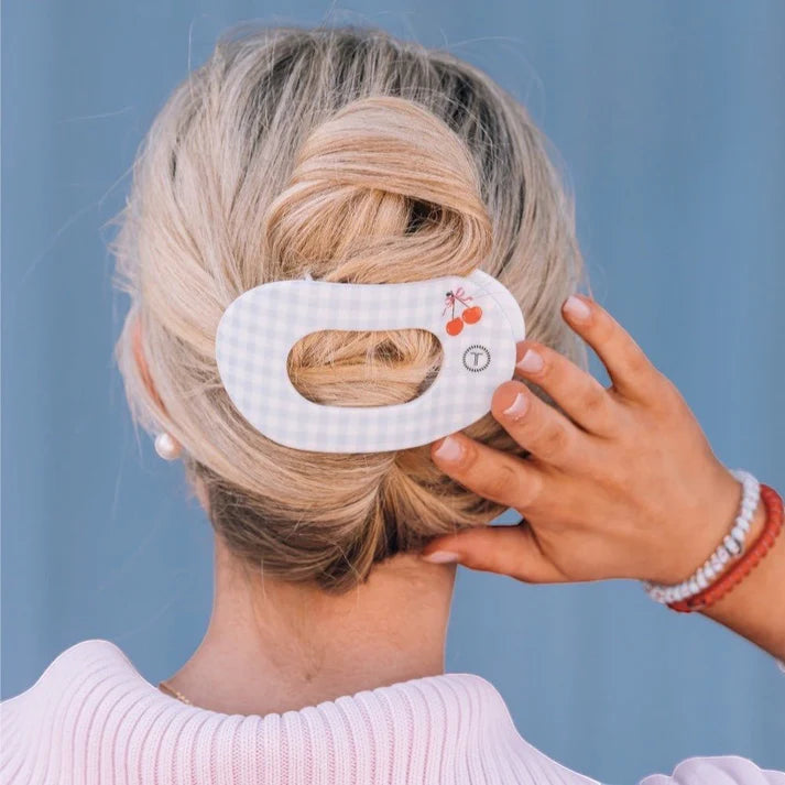 Teleties Flat Clip Round Large- Basket of Cherries