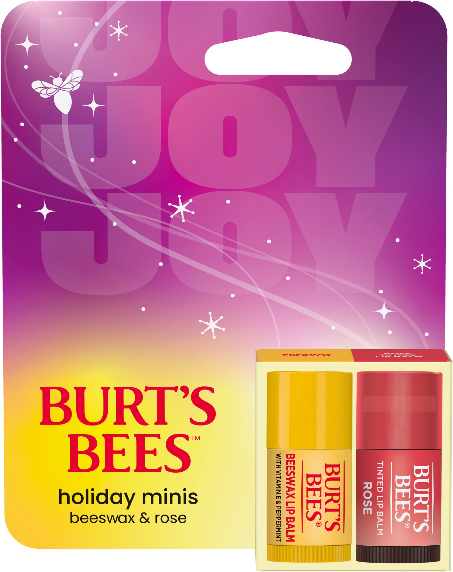 Burt's Bees Holiday Minis 2 Pack - Rose & Beeswax