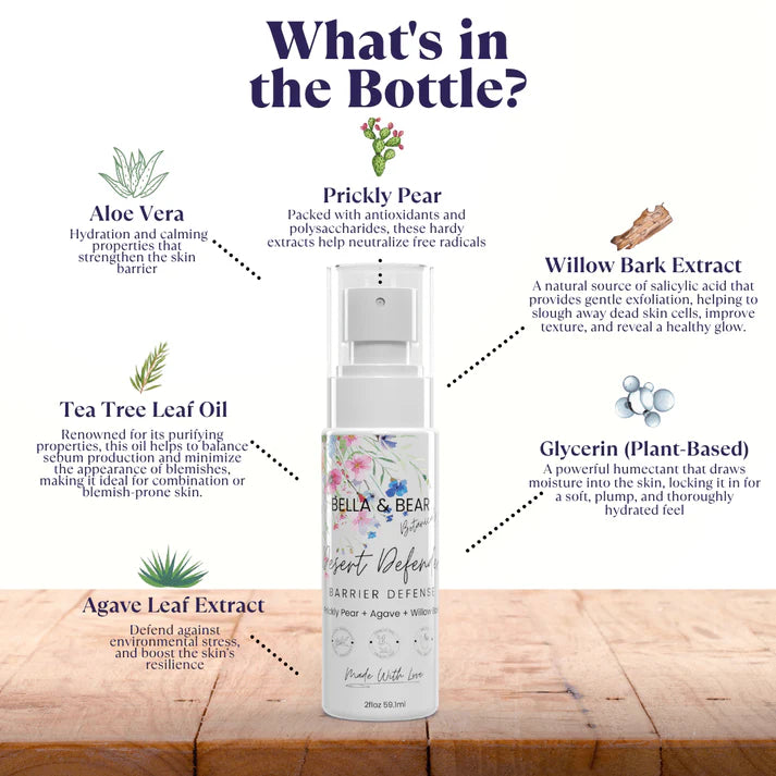 Bella & Bear Botanicals | Desert Defender: Barrier Defense Toner 2 oz.