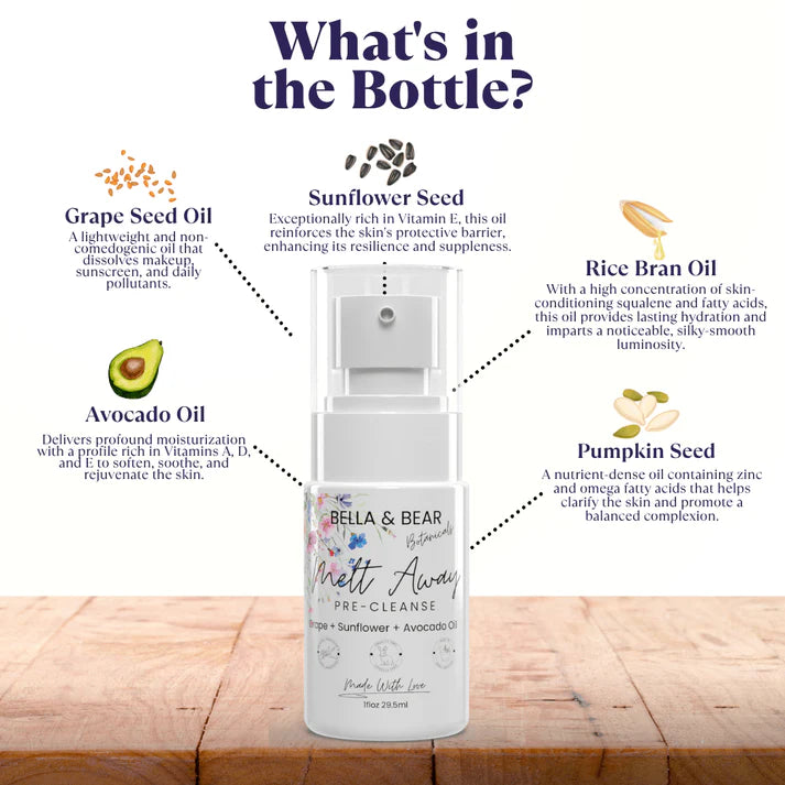 Bella & Bear Botanicals | Melt Away Pre-Cleanse 1 oz.