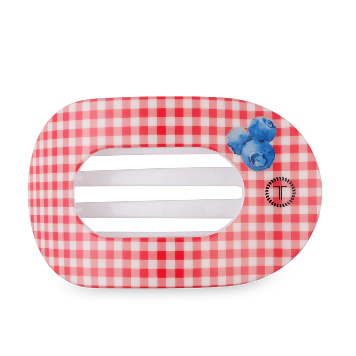 Teleties Flat Clip Round Large- Blueberry Farms