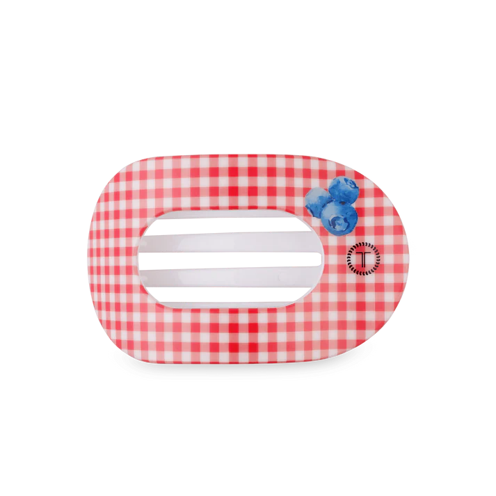 Teleties Flat Clip Round Medium - Blueberry Farms