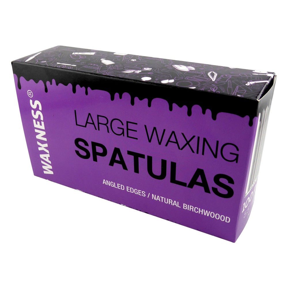 Body Waxing Wooden Angled Spatula Applicators – 100 Pack