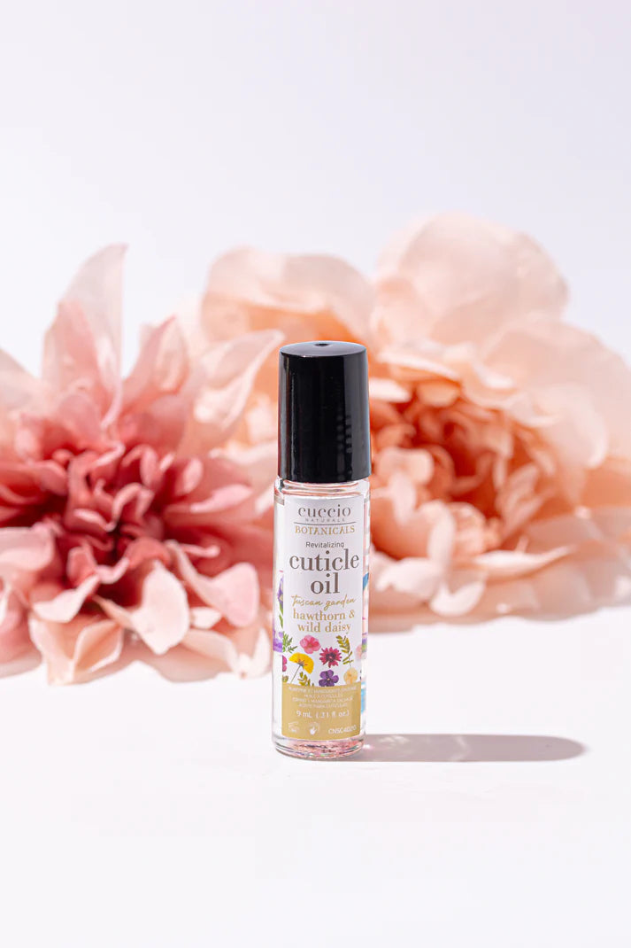 Cuccio Cuticle Italian Garden Collection Roll-On Cuticle Oil-Tuscan Garden - Hawthorn & Wild Daisy
