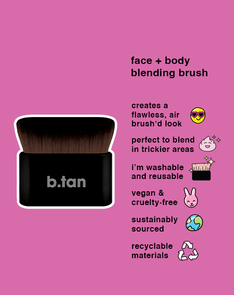 B.Tan Air Brush'd - face + body blending brush