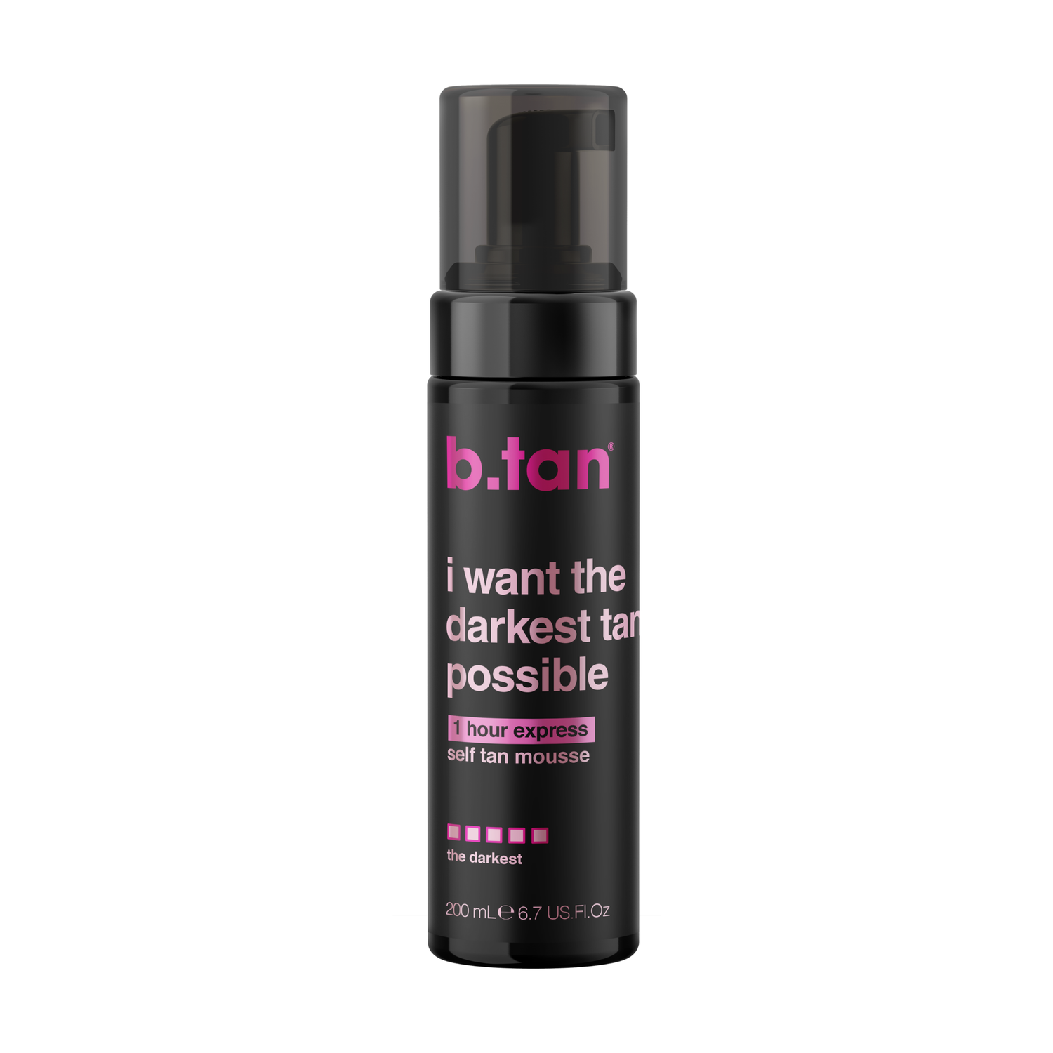 B.Tan I Want The Darkest Tan Possible Self Tan Mousse 6.7 oz.