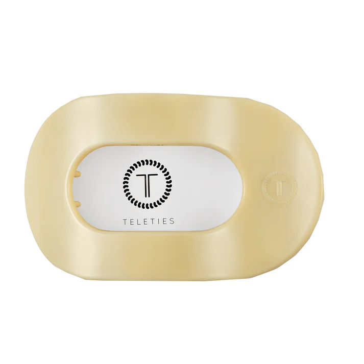 Teleties Flat Butter Yellow Hair Clip Large