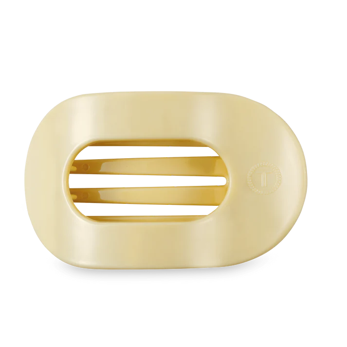 Teleties Flat Butter Yellow Hair Clip Large