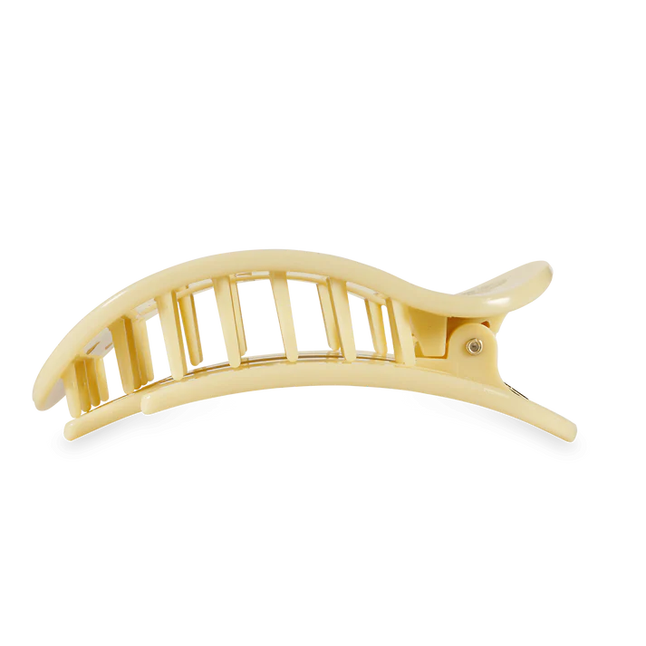 Teleties Flat Butter Yellow Hair Clip Large