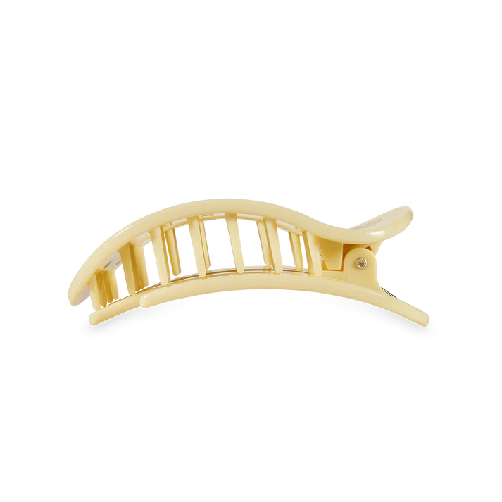 Teleties Flat Butter Yellow Hair Clip Medium